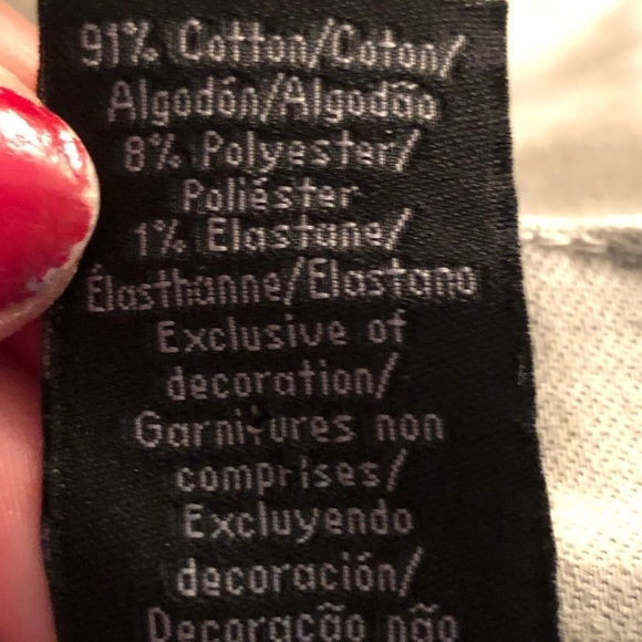 Calvin Klein Jeans  size 31 / 12 light silver gray straight bootcut with stretch - Picture 7 of 13